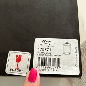 Michael Aram medium size Butterfly Ginkgo canister